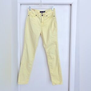 BDG Cigarette High Rise Butter Yellow Jeans, W28
